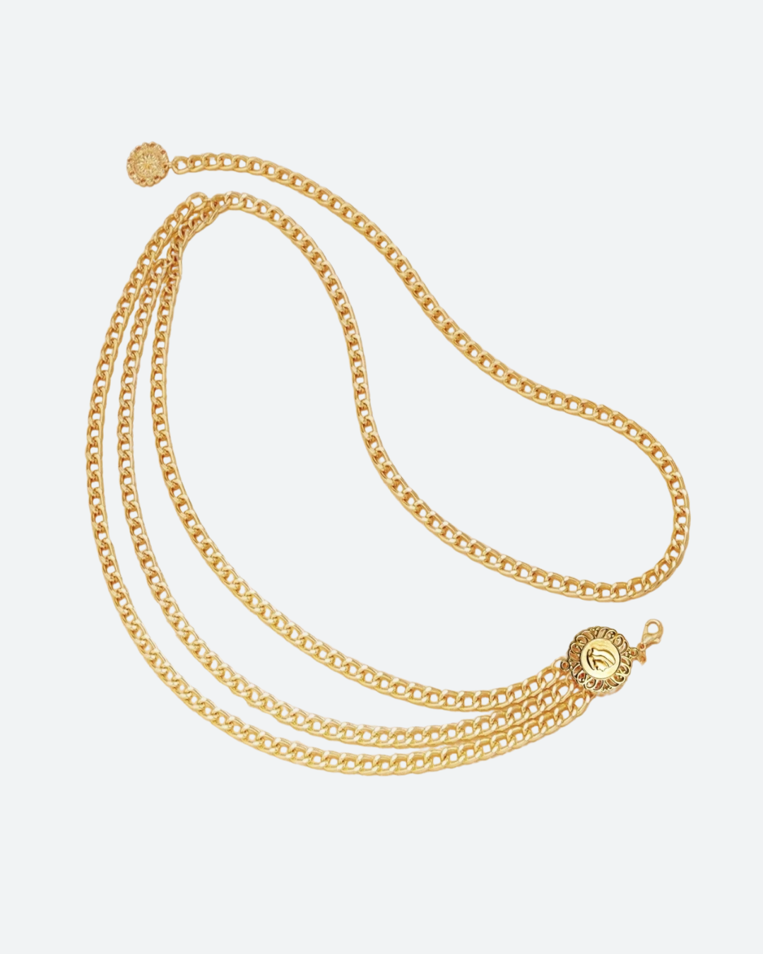 Gold Chain Medallion Belt