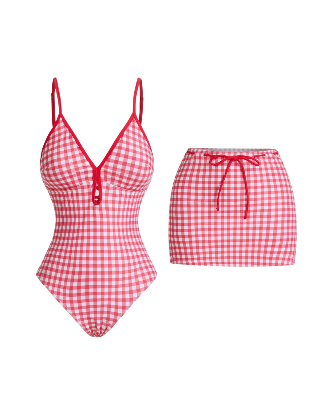 Gingham Swimsuit Set