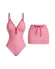 Gingham Swimsuit Set