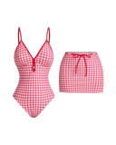 Gingham Swimsuit Set