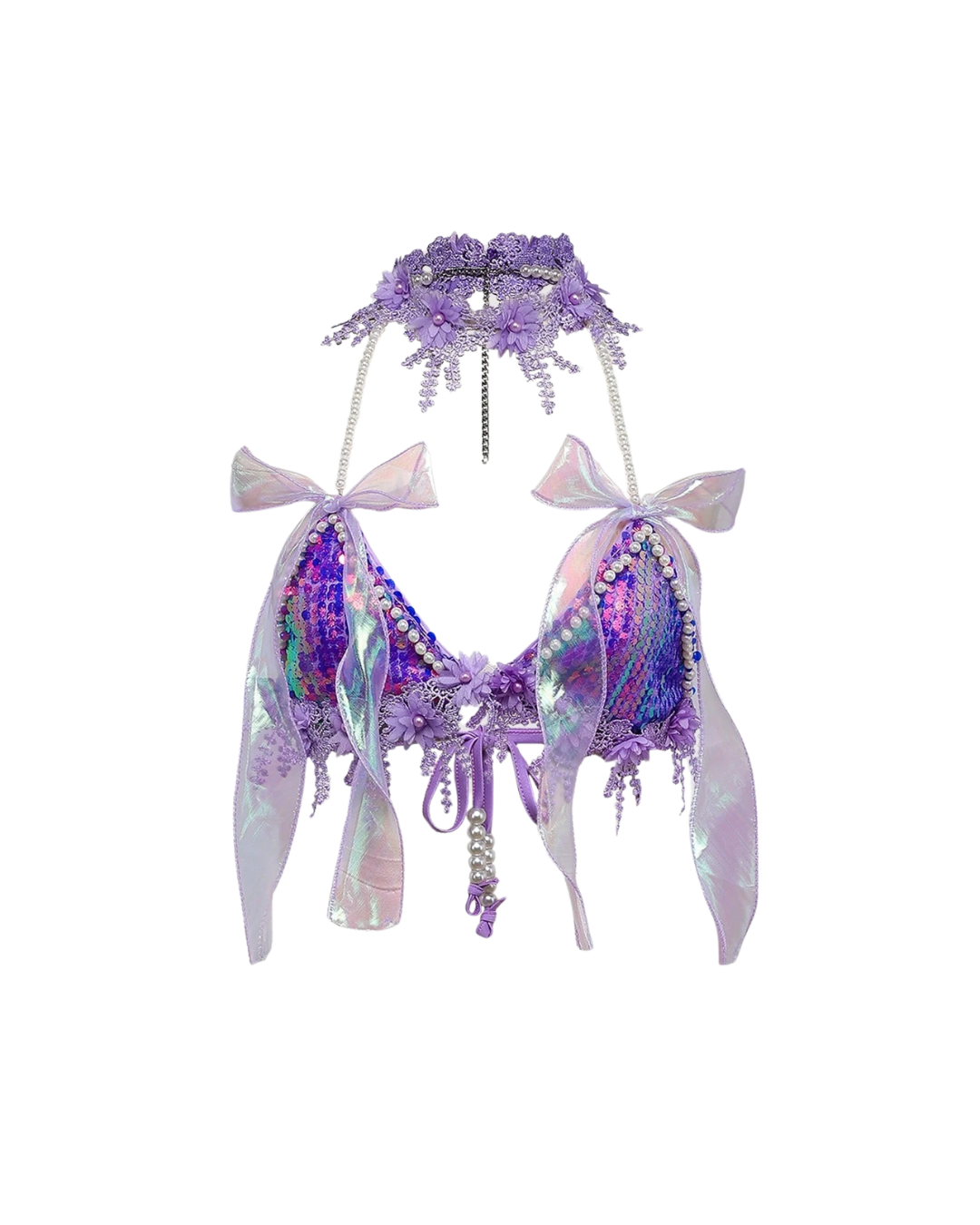 Mermaid Sequin Halter Top