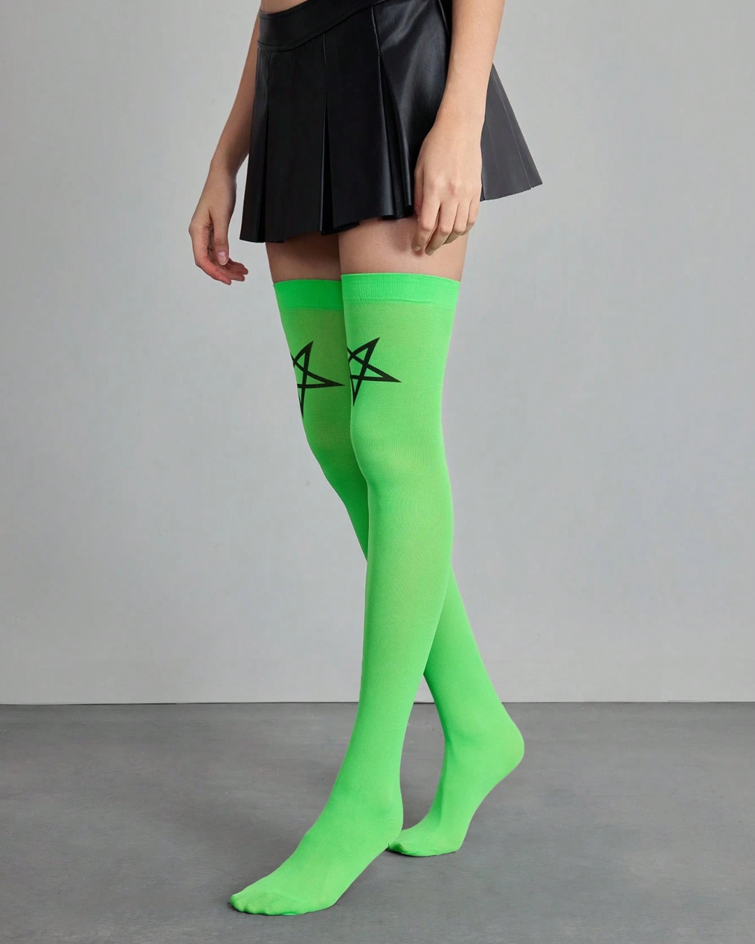 Pentagram Thigh-High Socks