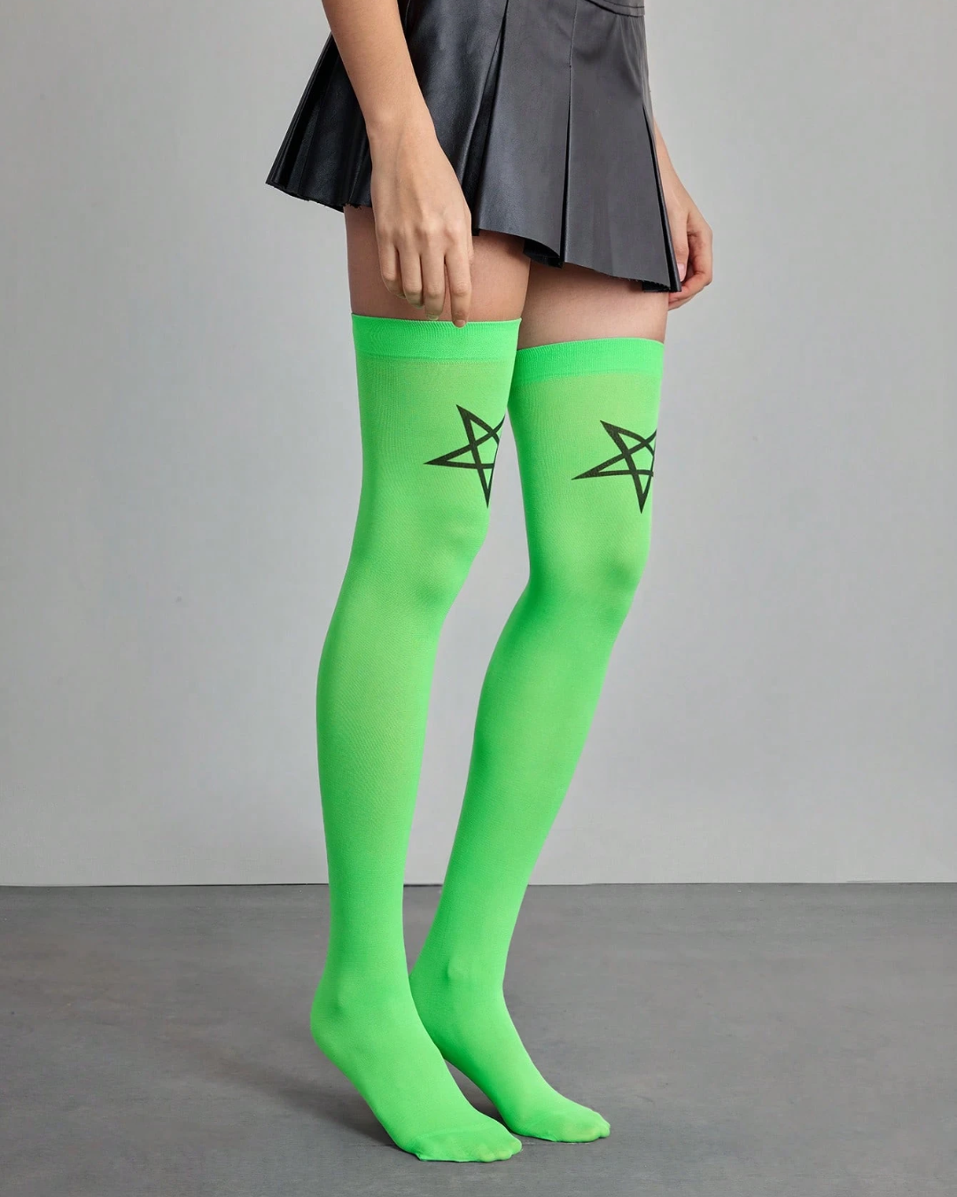 Pentagram Thigh-High Socks