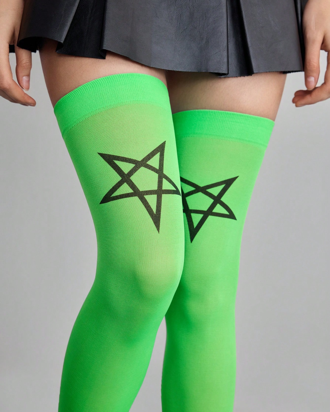 Pentagram Thigh-High Socks