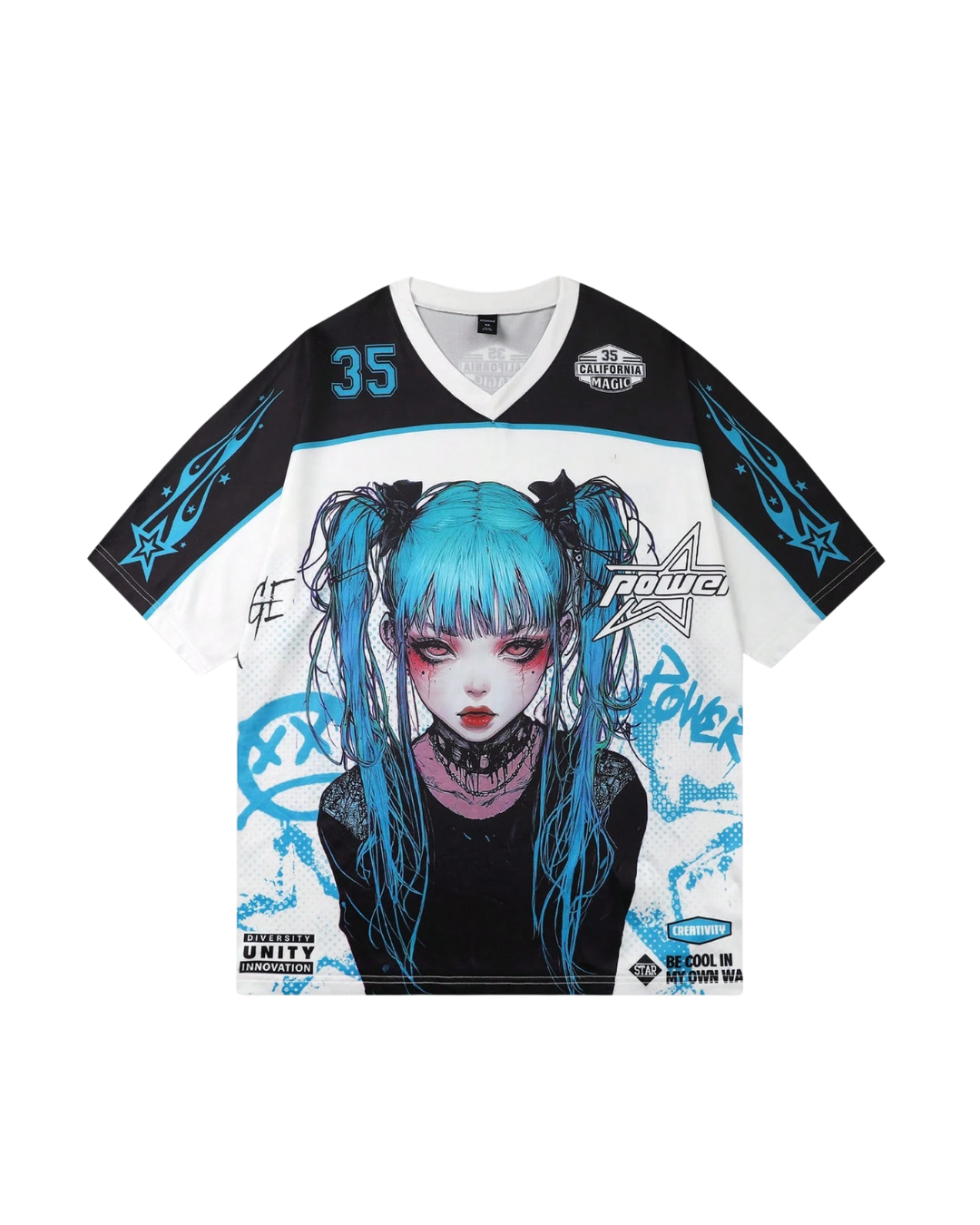Cyber Girl Oversized Tee