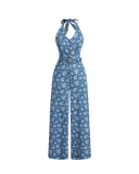 Halter Floral Jumpsuit