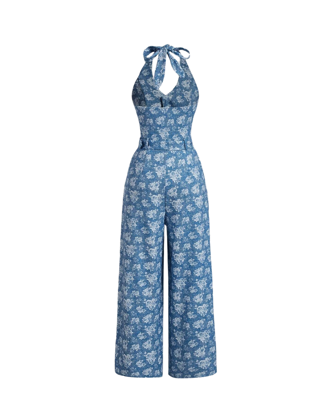 Halter Floral Jumpsuit