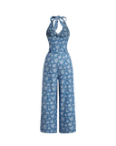 Halter Floral Jumpsuit