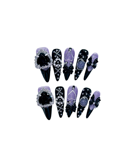10 faux ongles à presser