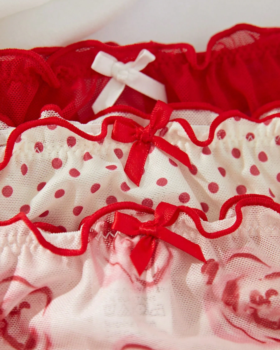 Ruffle Sheer Panties Set