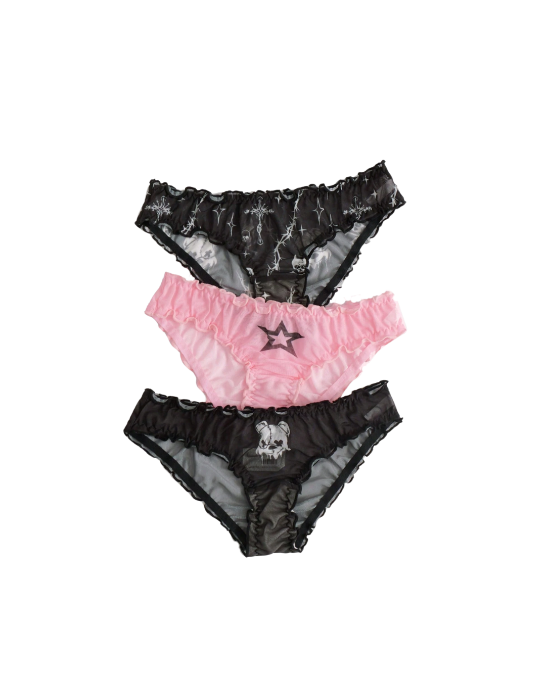 Skull  Panties Set