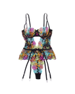 Rainbow Floral Lingerie