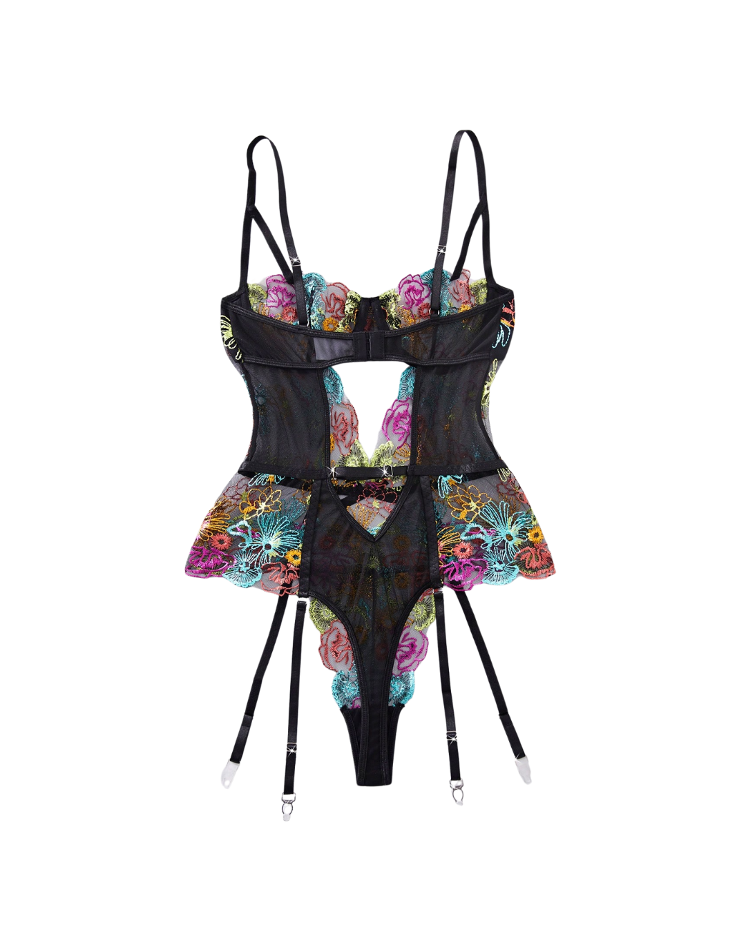 Rainbow Floral Lingerie