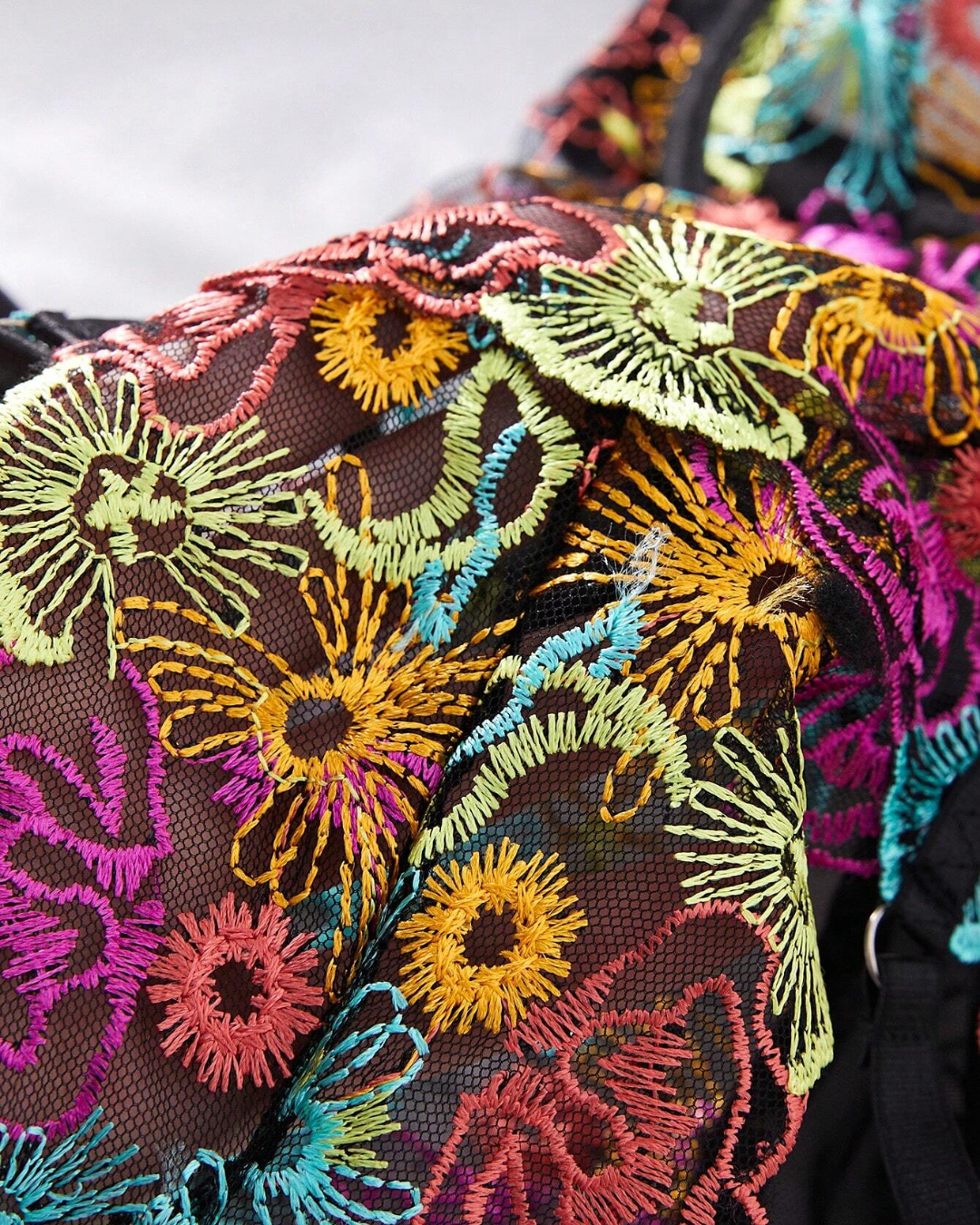 Rainbow Floral Lingerie