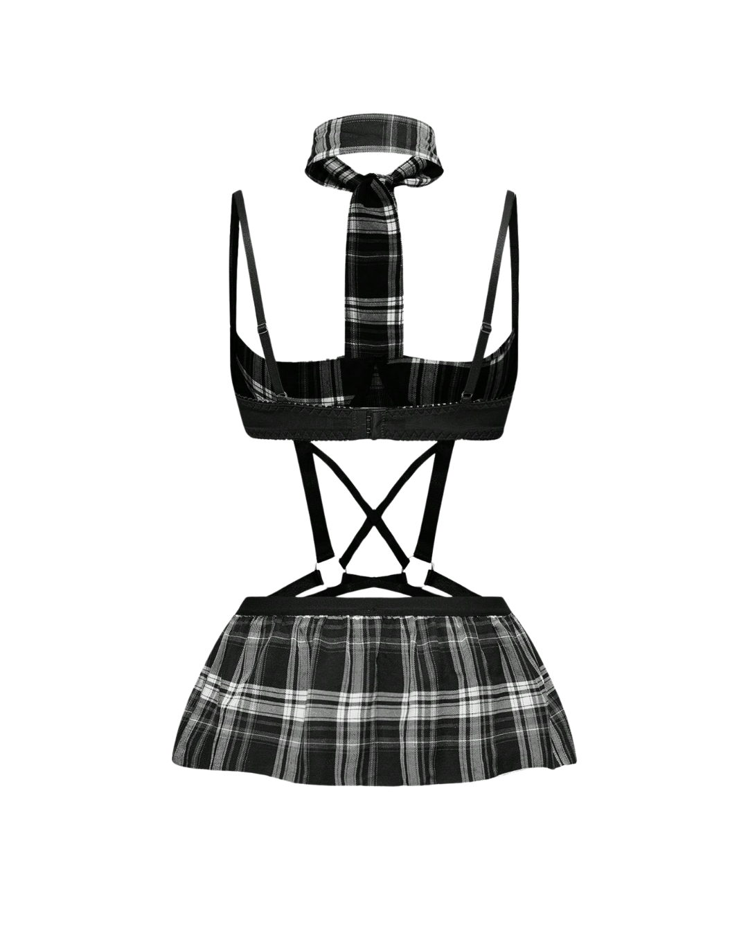 Plaid Schoolgirl Costume Set