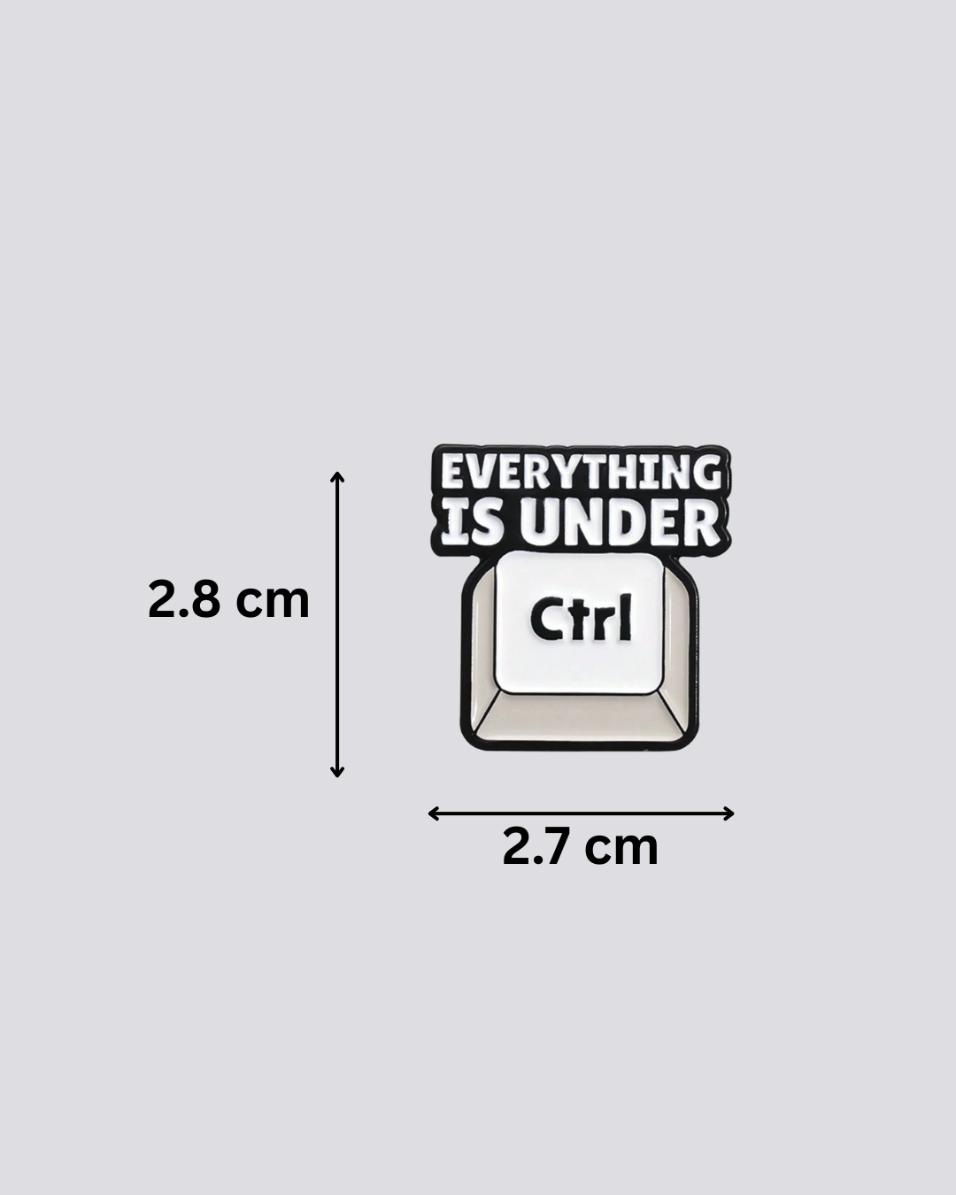Ctrl Key Brooch Pin's
