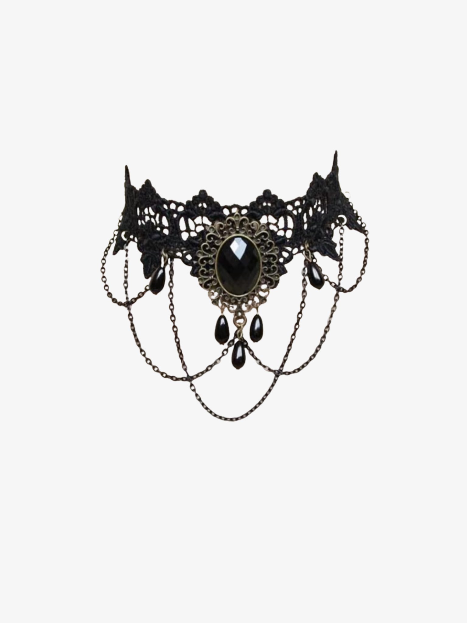 Black Lace Choker Necklace