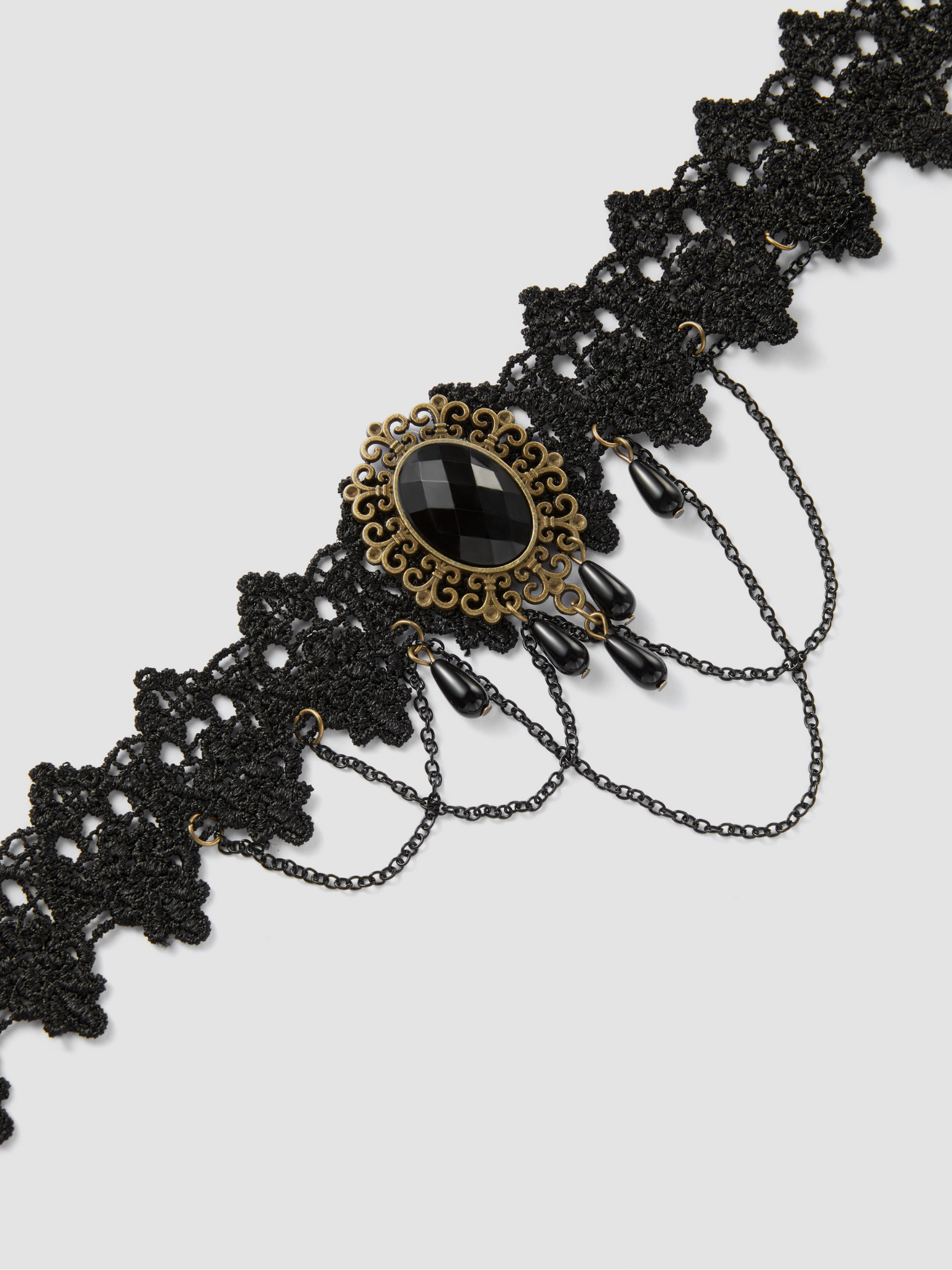 Black Lace Choker Necklace