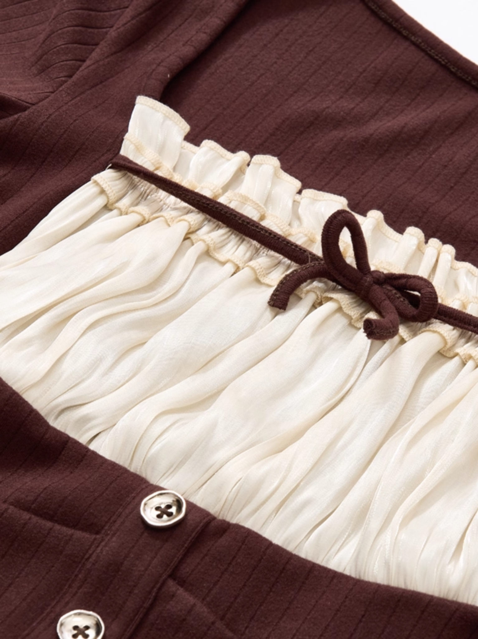 Boho Ruffle Tie top