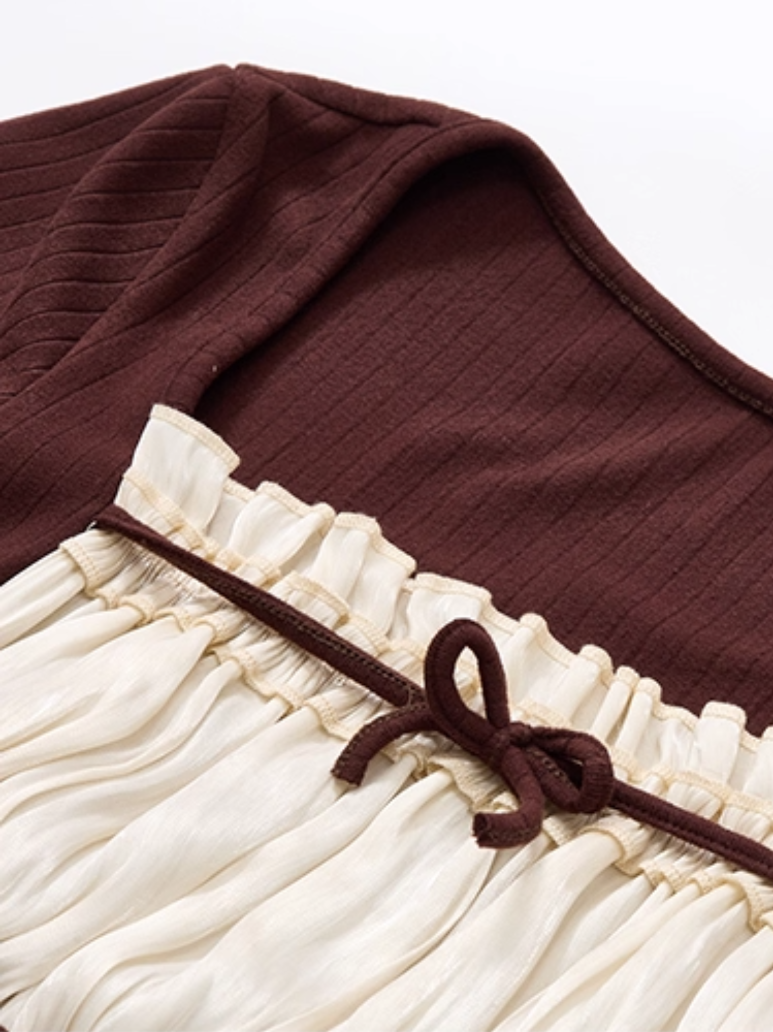 Boho Ruffle Tie top