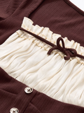 Boho Ruffle Tie top