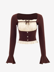 Boho Ruffle Tie top