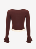 Boho Ruffle Tie top