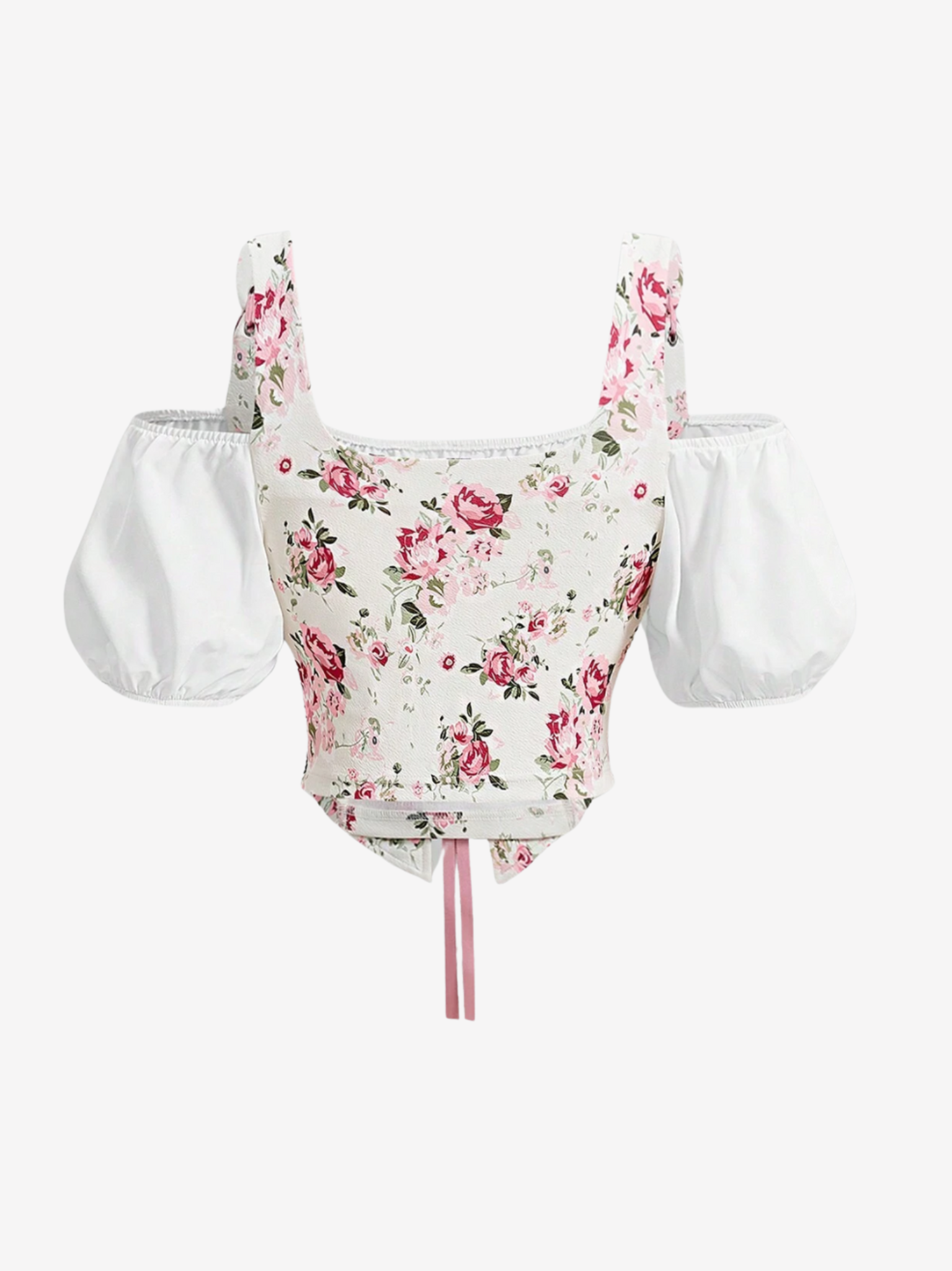 Cottagecore Floral Corset Top