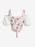Cottagecore Floral Corset Top