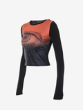 Eye Graphic Crop Top
