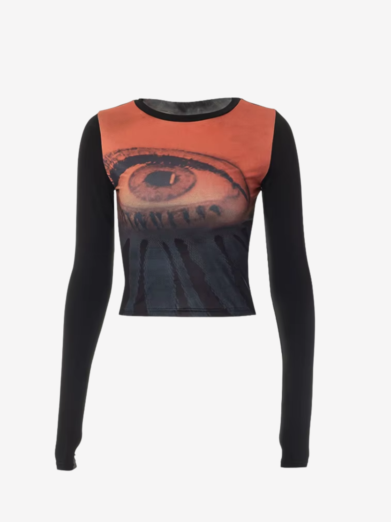 Eye Graphic Crop Top