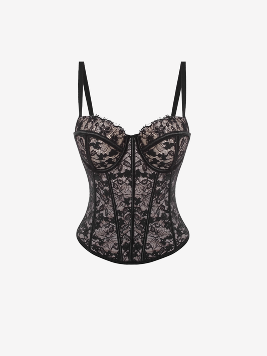 Flower Lace Corset Top