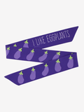“I Like Eggplants” Purple Headband
