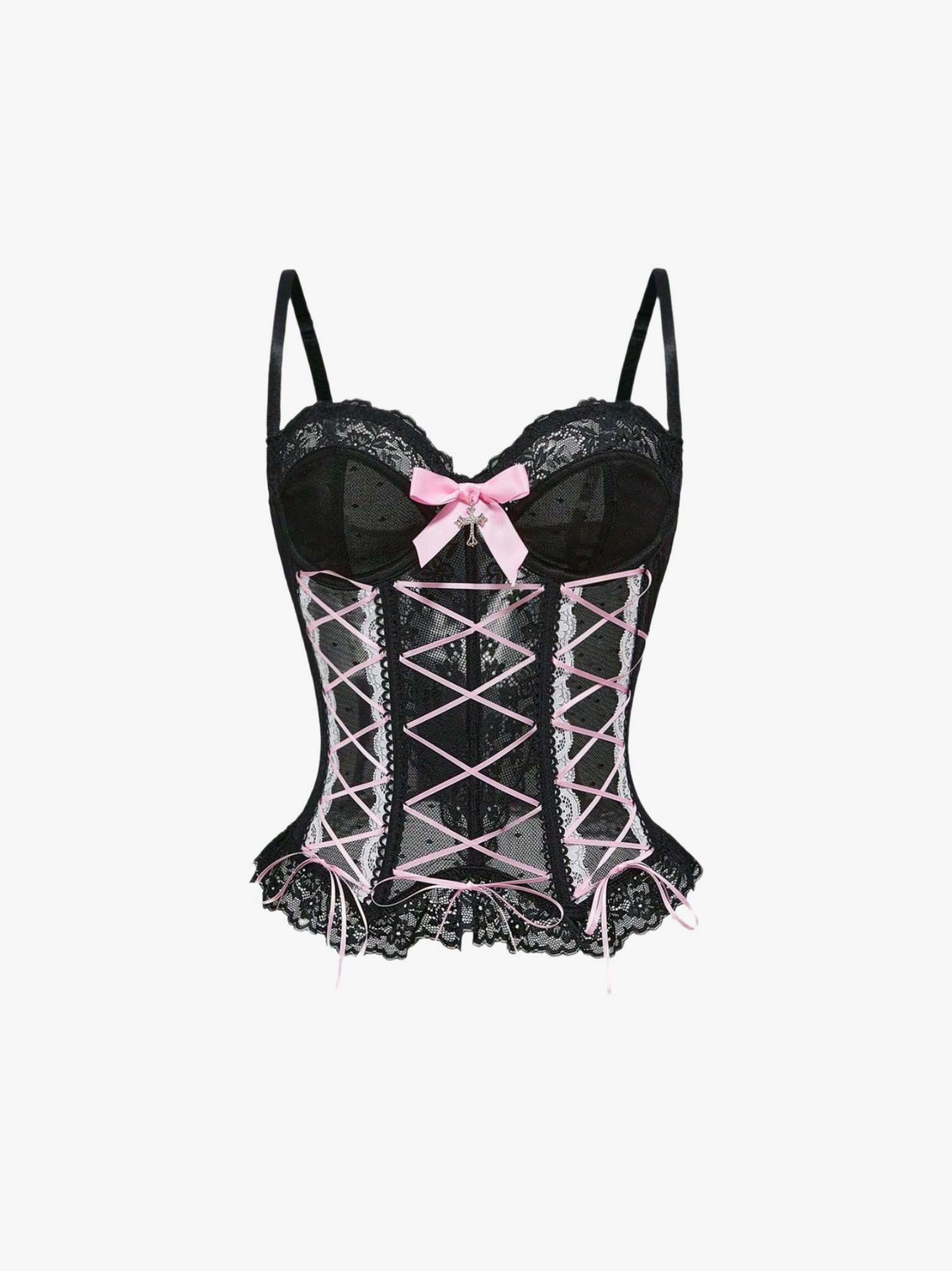 Lace-Up Corset Top