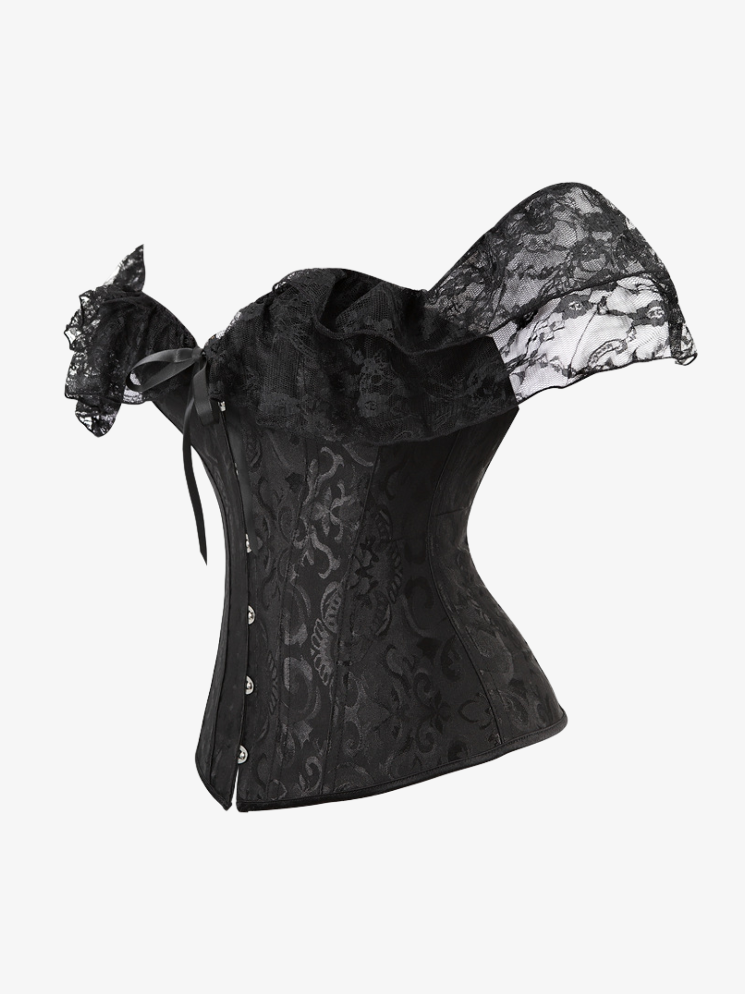 Lace Corset Tuck Waist