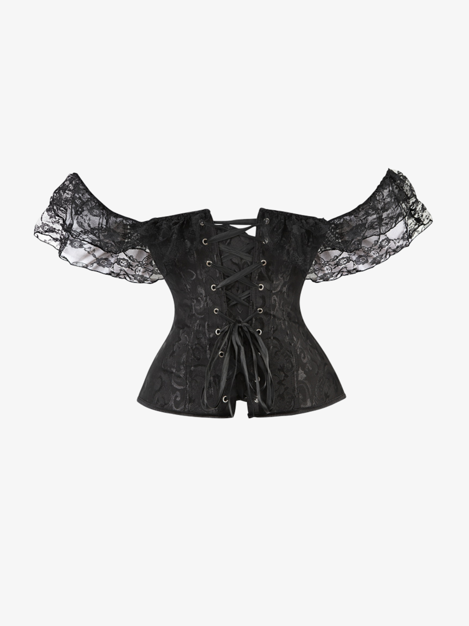 Lace Corset Tuck Waist