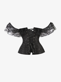 Lace Corset Tuck Waist