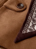 Maillard Vest With Silk Scarf