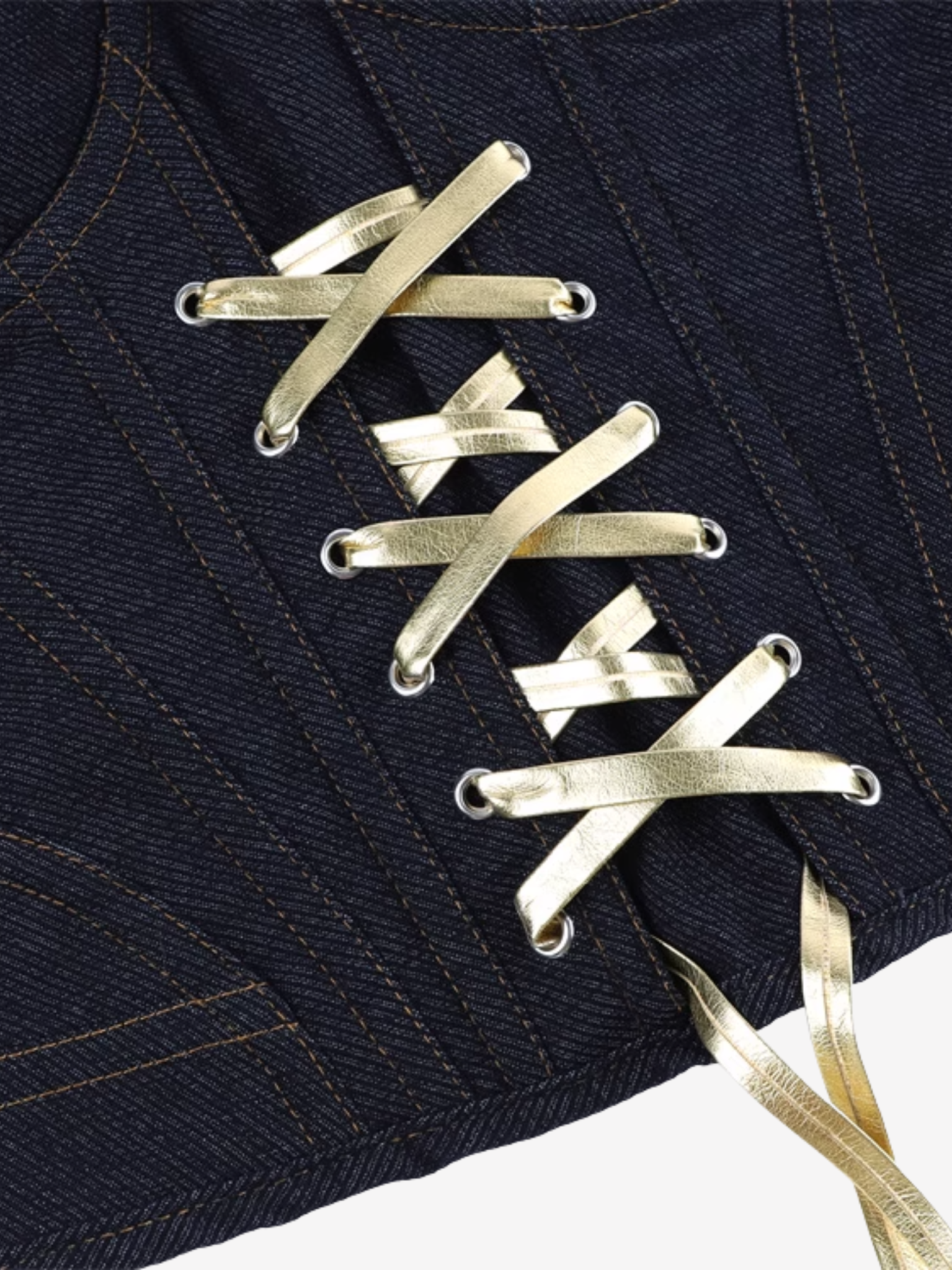 Retro Denim Corset