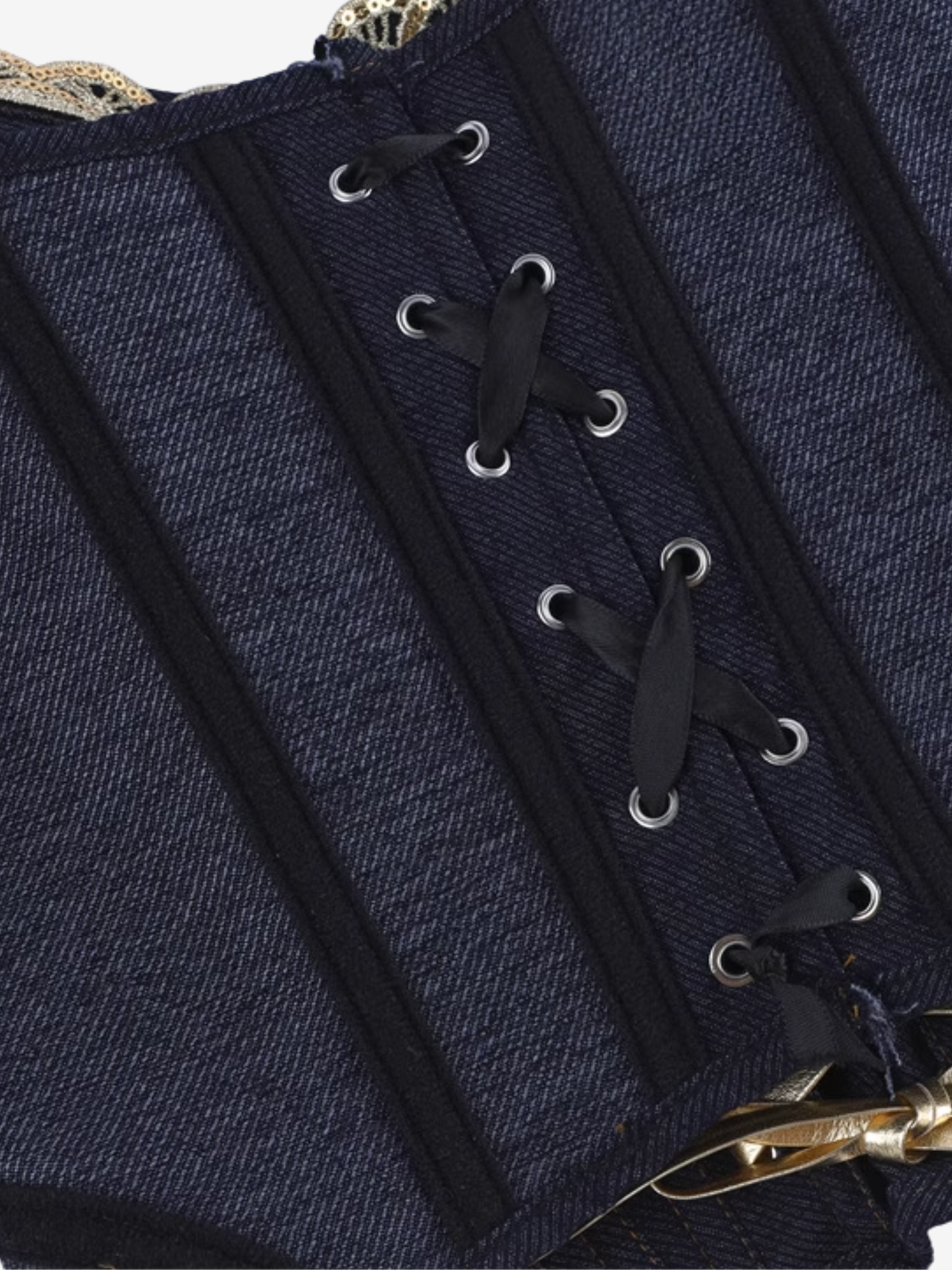 Retro Denim Corset