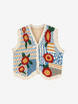 Retro Layered Knitted Vest