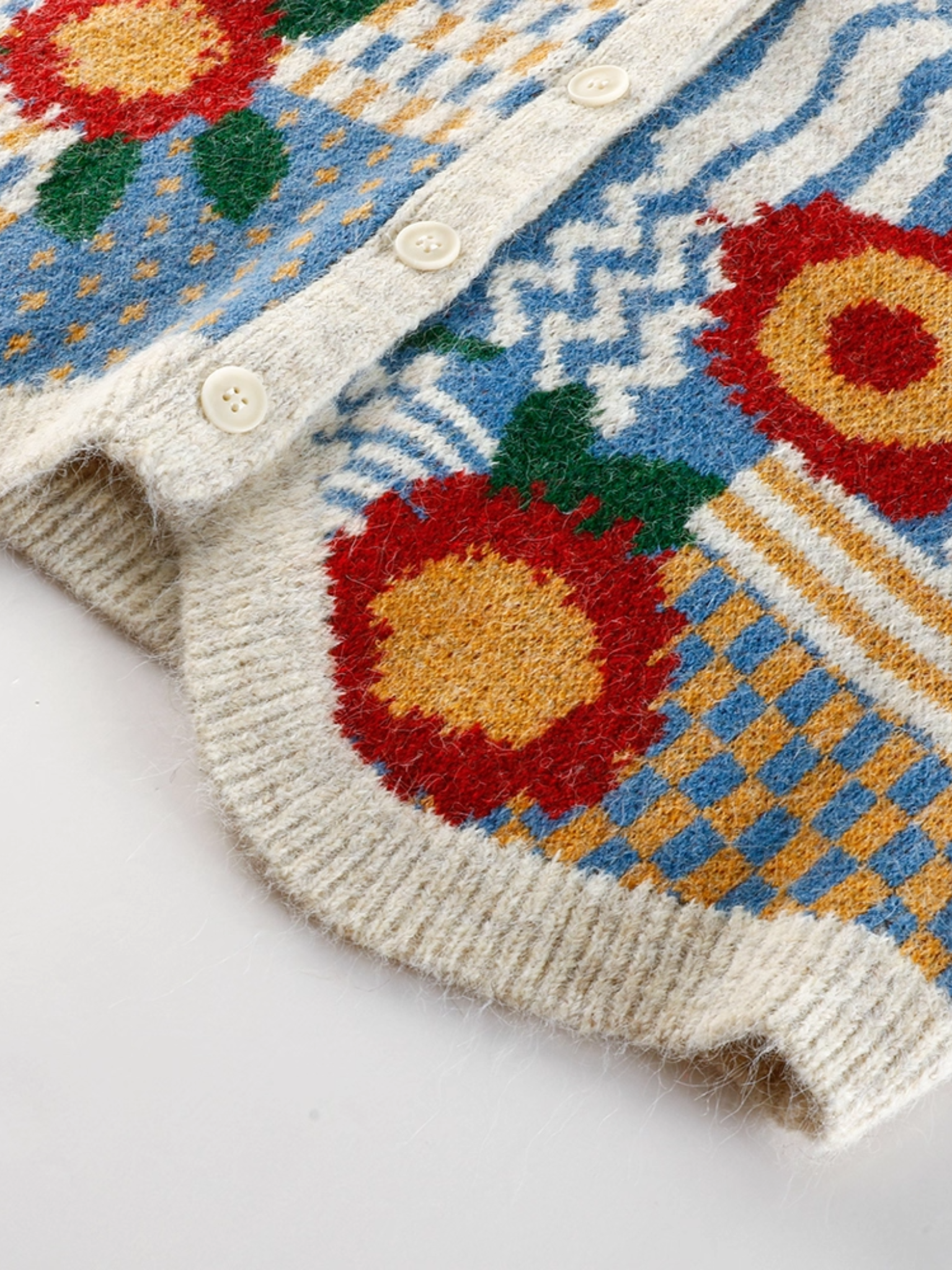 Retro Layered Knitted Vest