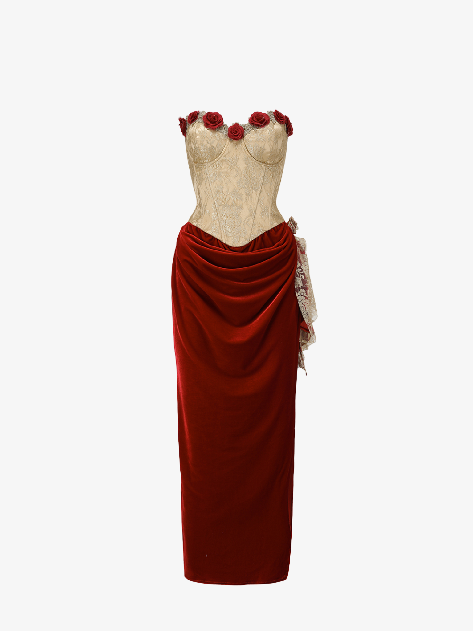 Rose Romantic Red Dress