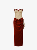 Rose Romantic Red Dress