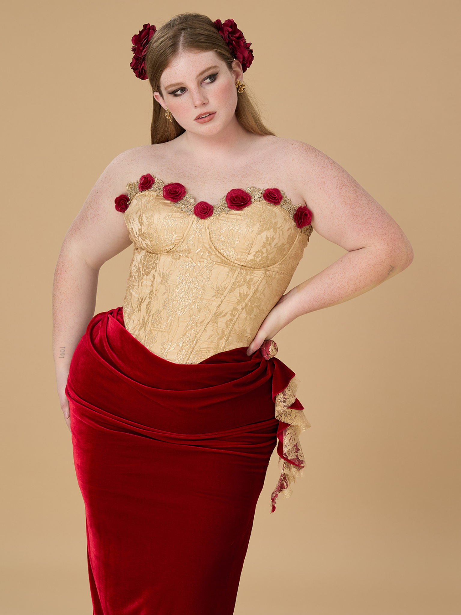 Rose Romantic Red Dress