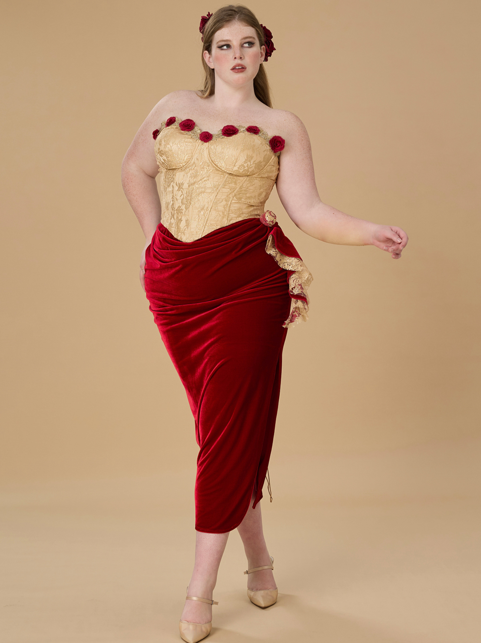 Rose Romantic Red Dress