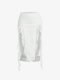 Ruffled Asymmetric Skirt