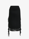 Ruffled Asymmetric Skirt