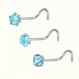Zirconia Nose Stud Set