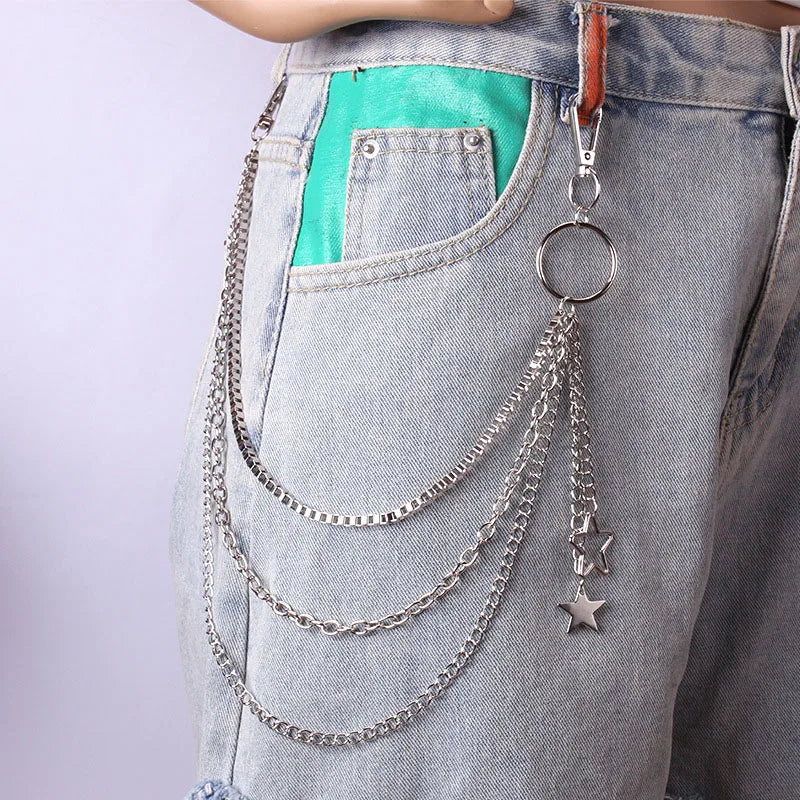 Star Pendant Pants Chain